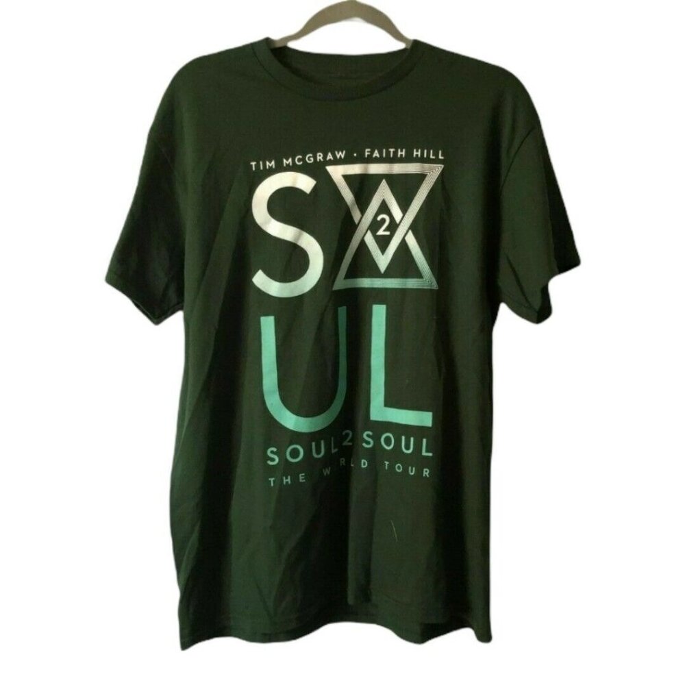 Soul 2 Soul Official Merchandise World Tour 2017 Tim McGraw Faith Hill T-Shirt